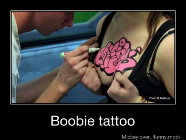 Boobie tattoo - Boobie tattoo.
