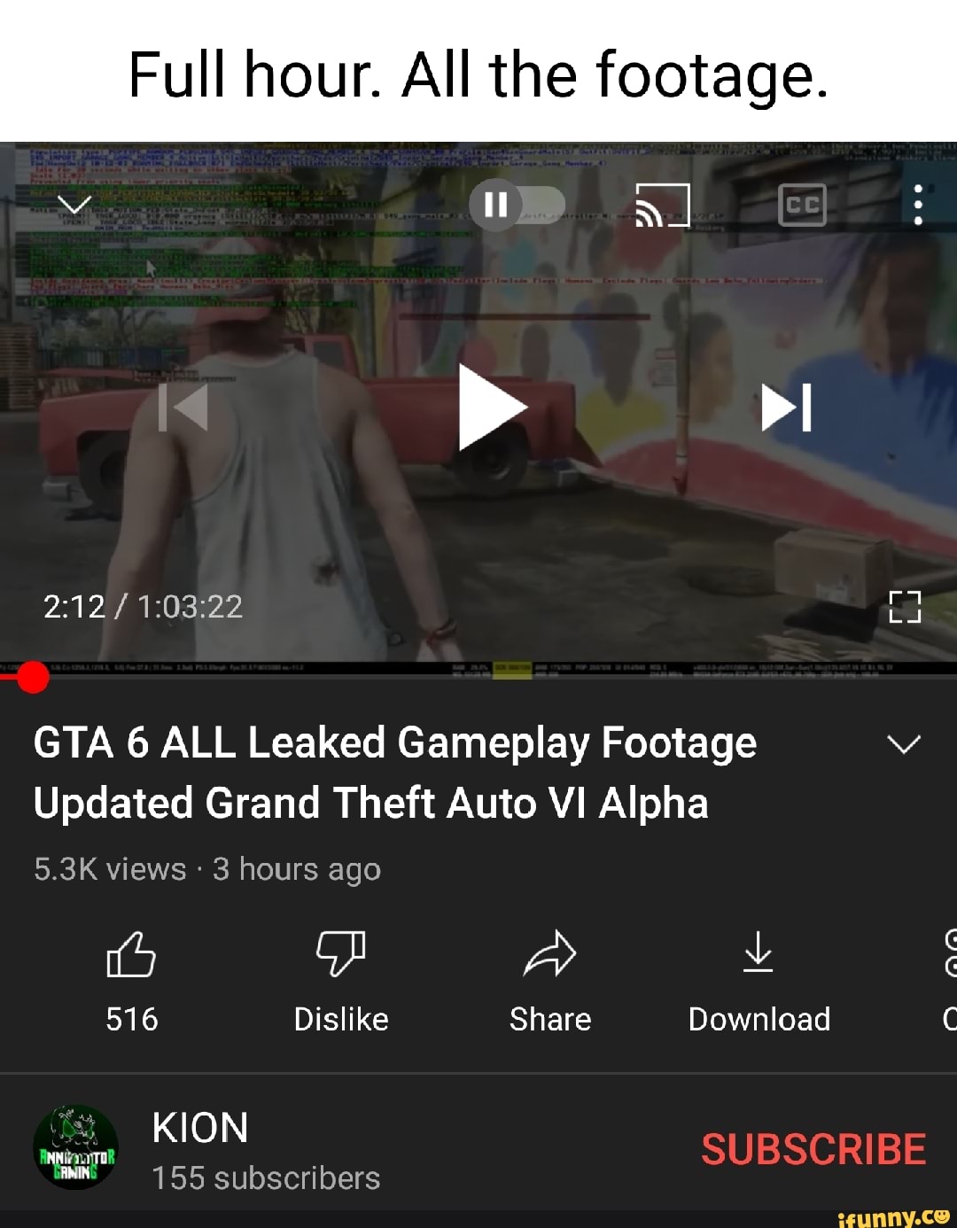 Leaked GTA 6 Gameplay Full Lucia: - iFunny Brazil