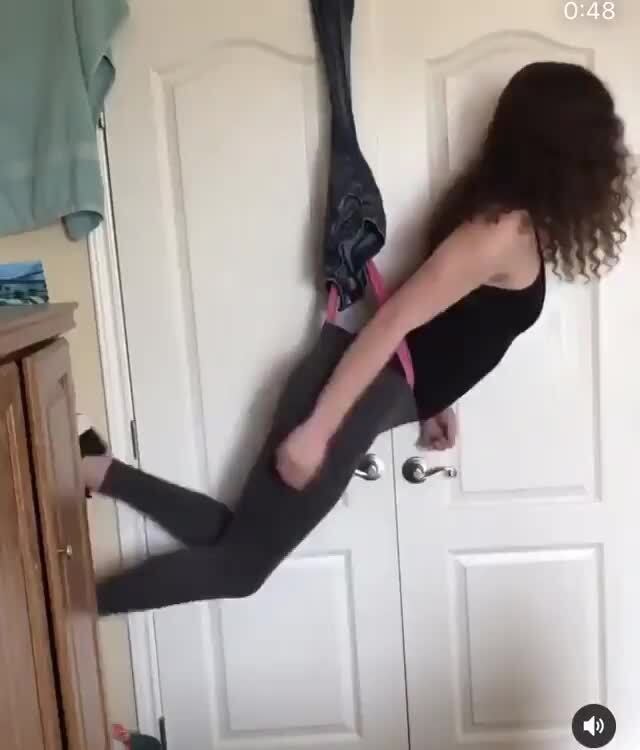 Girl hanging wedgies