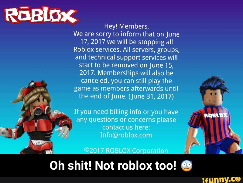 Oh Shit Not Roblox Too Ifunny - 2017 roblox corporation