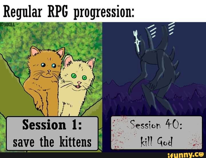 Regular RPG progression:
(lhe II