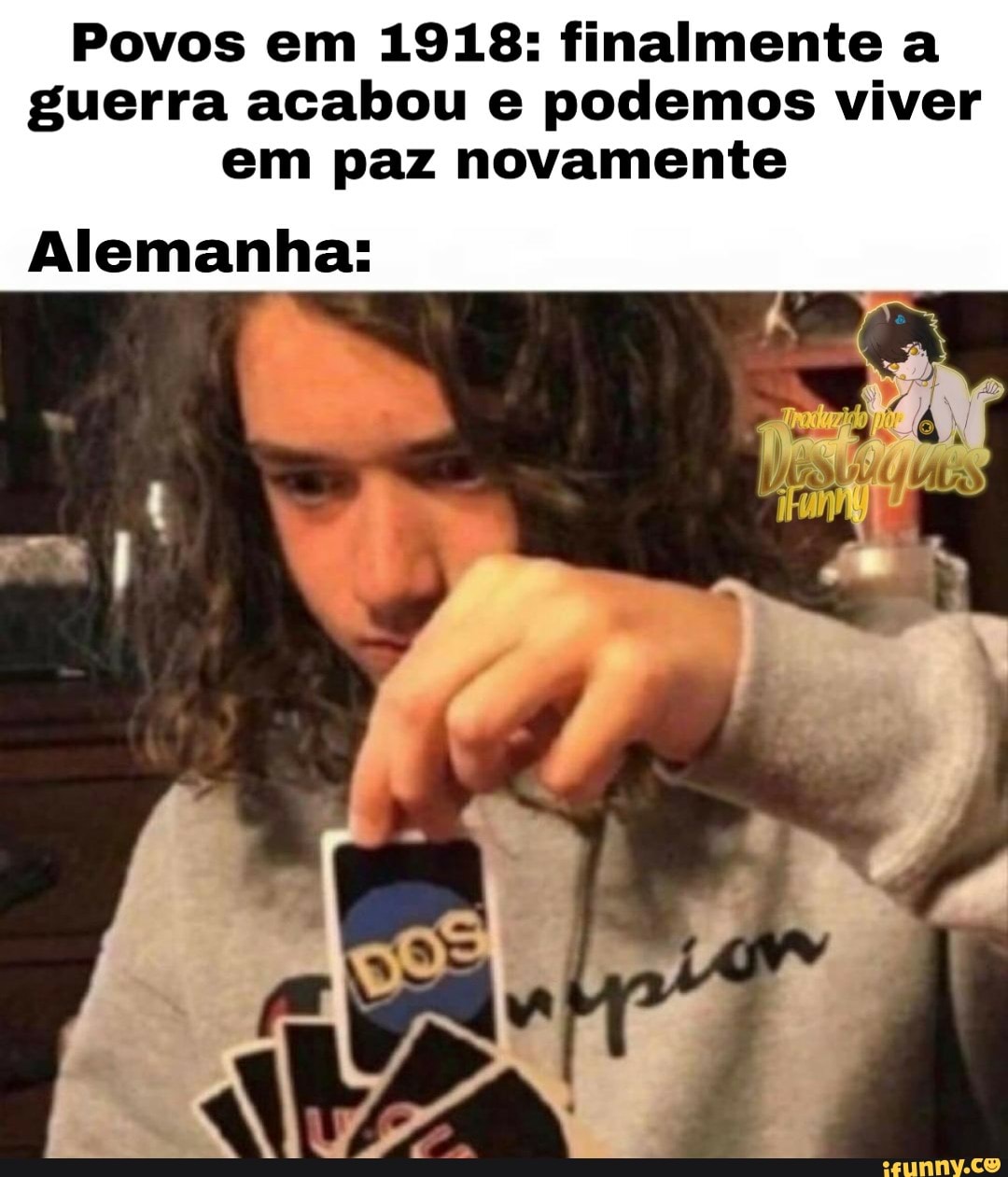 Povos em 1918: finalmente a guerra acabou e podemos viver em paz novamente
Alemanha: