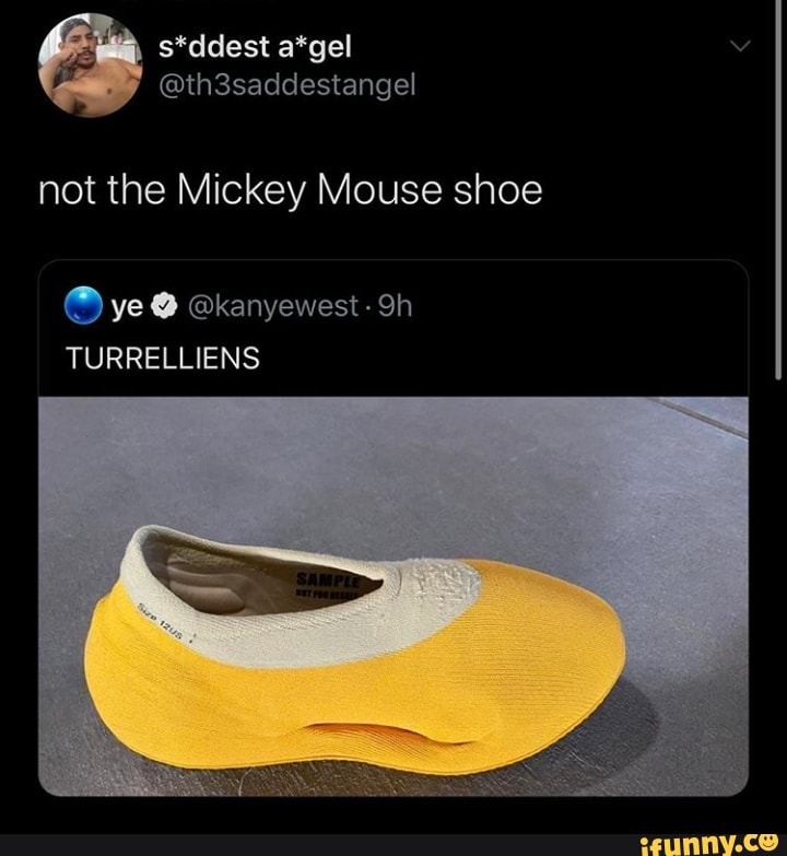 kanye west mickey mouse shoes