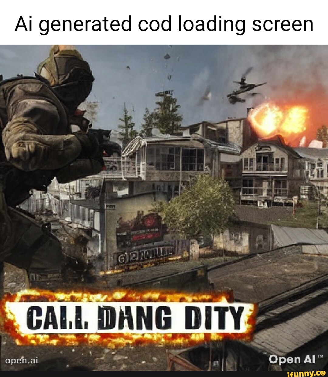 Ai Generated Cod Loading Screen CALL DANG DITY: Open   IFunny