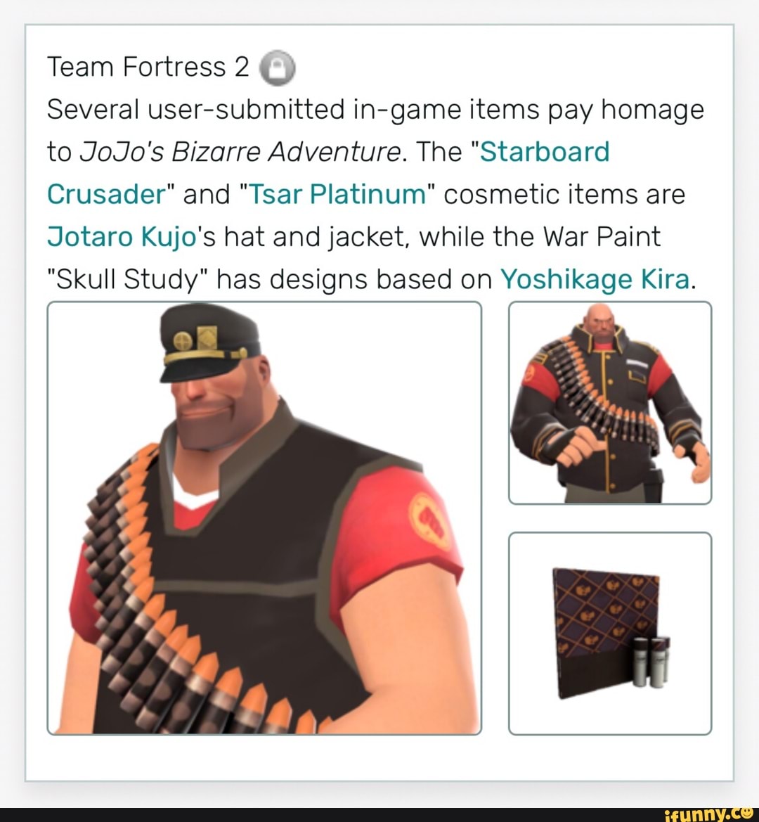 Team Fortress 2 U Several User Submitted In Game Items Pay Homage To