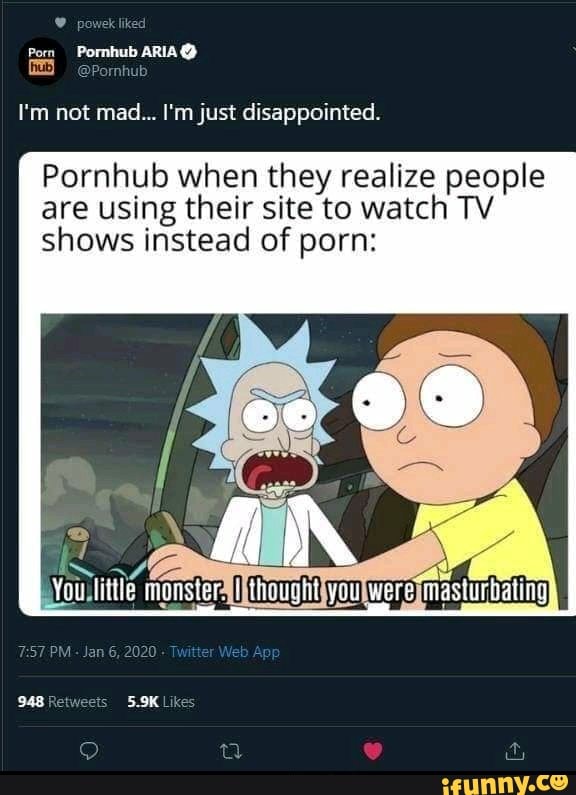 576px x 795px - I'm not mad... I'm just disappointed. Pornhub when they realize ...