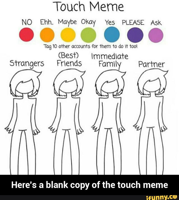 Touch Meme NO Ehh" Maybe Okay Yes PLEASE Ask Here's a blank copy ...