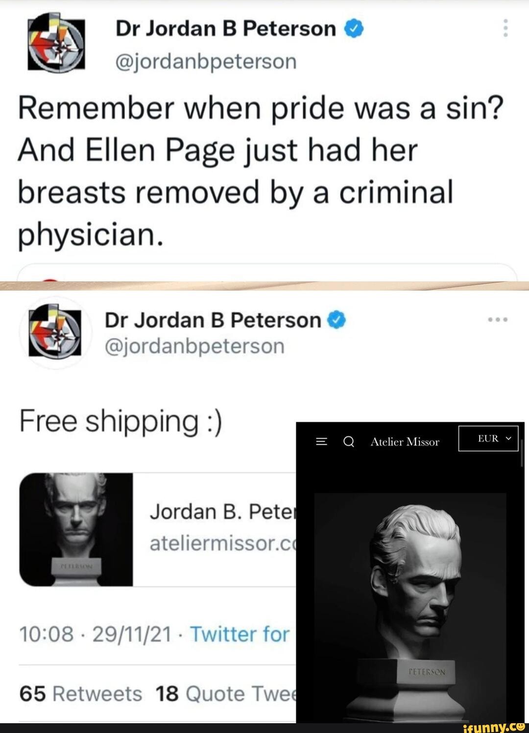 Dr Jordan B Peterson @ @jordanbpeterson Remember When Pride Was A Sin ...