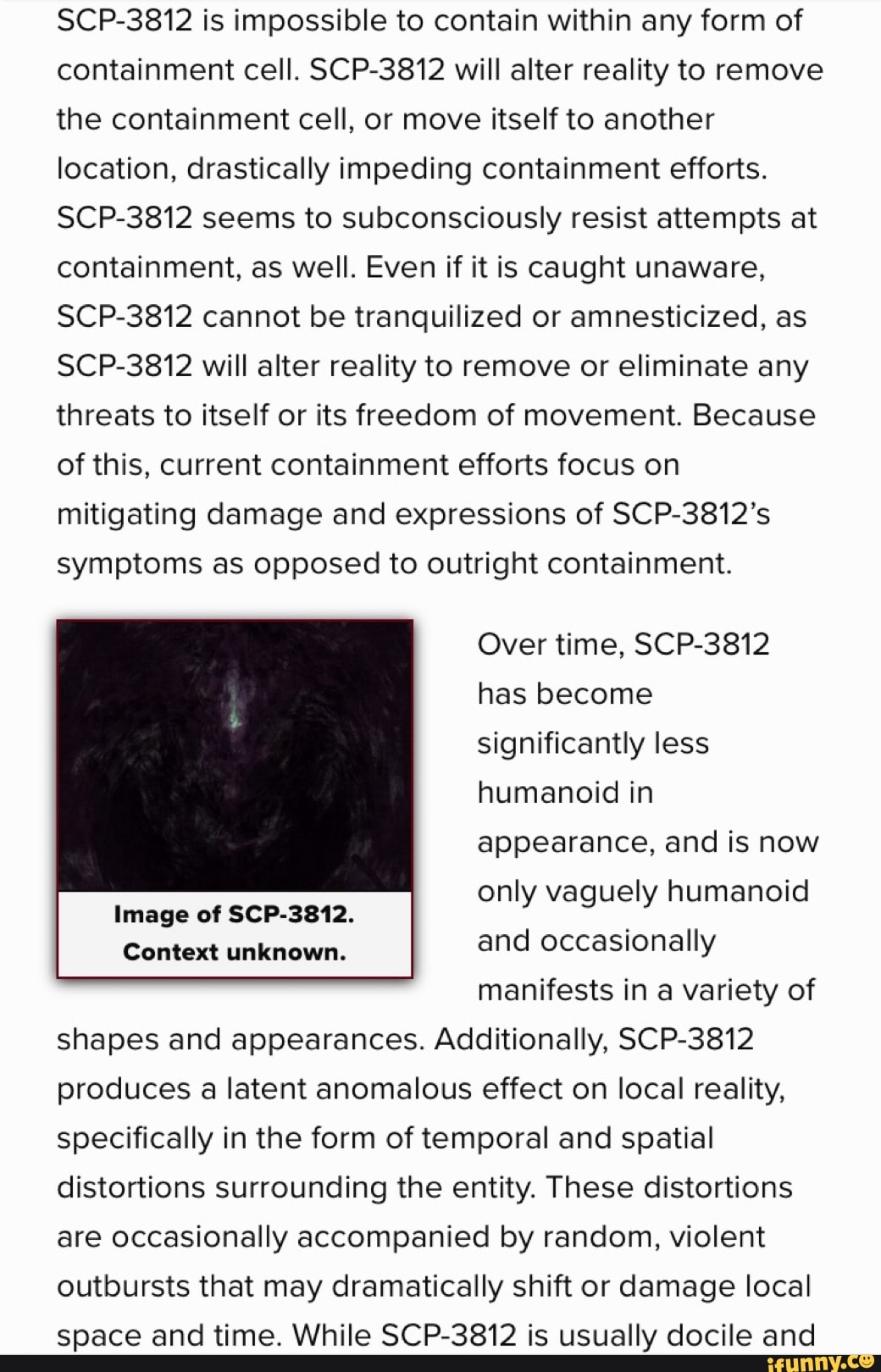 On The Nature of Gods SCP 3812, PDF, Reality