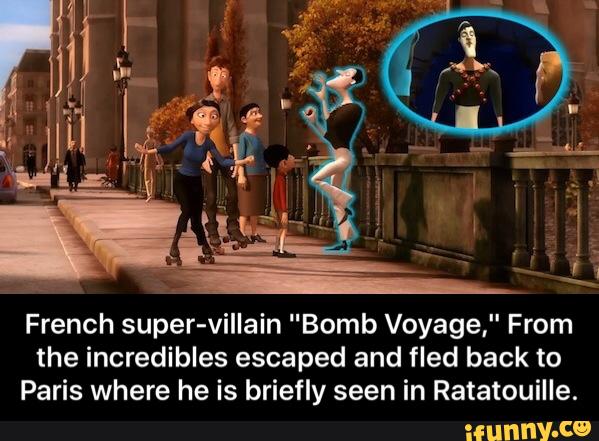 French Super Villain Bomb Voyage From The Incredibles Escaped And Fled Back To Paris Where He