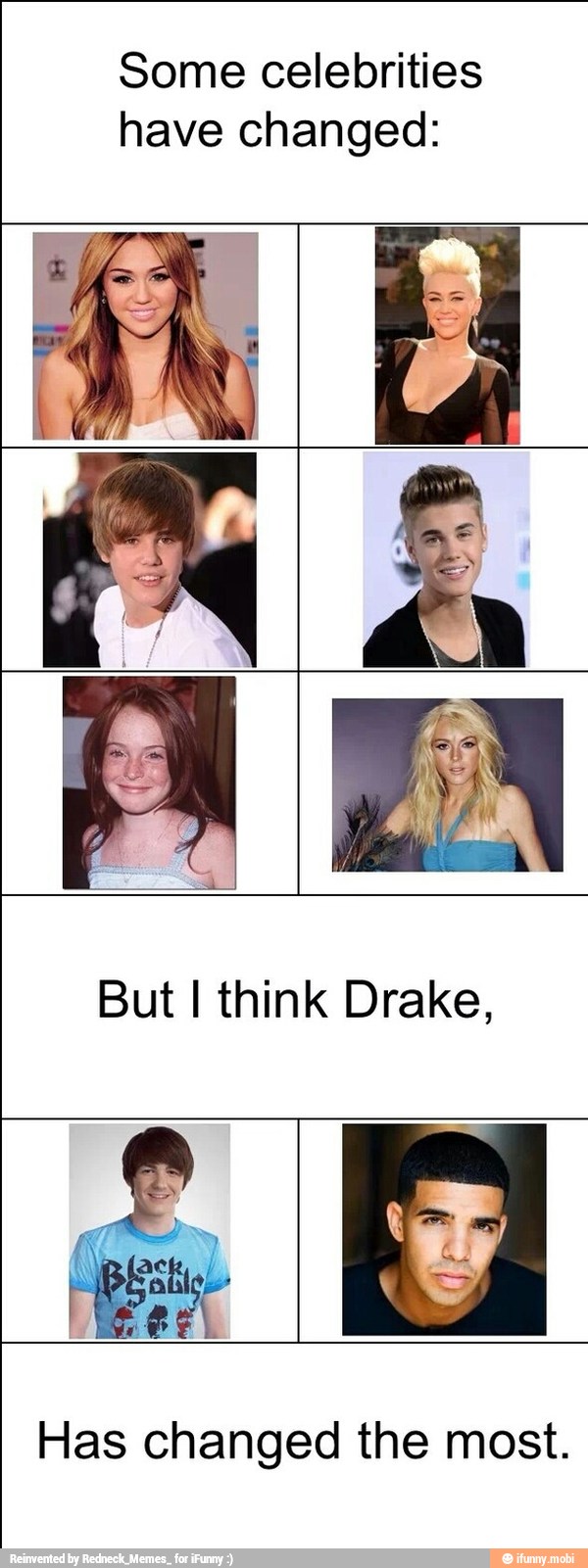 Some celebrities
have changed: