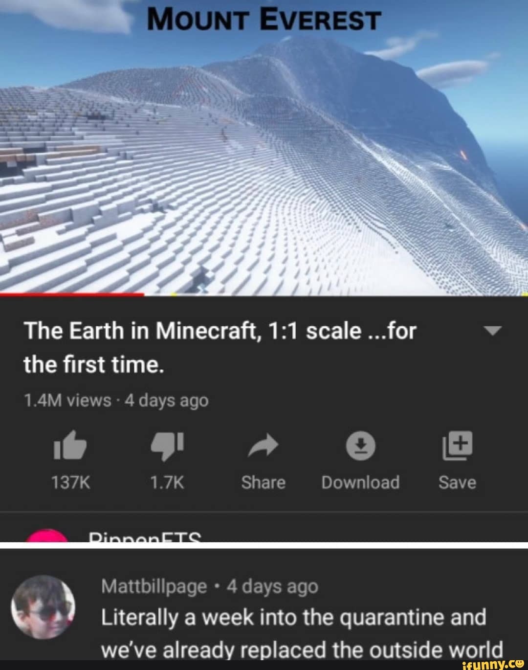 The Earth in Minecraft, scale ...for the first time. 1.4M views 4 days ...