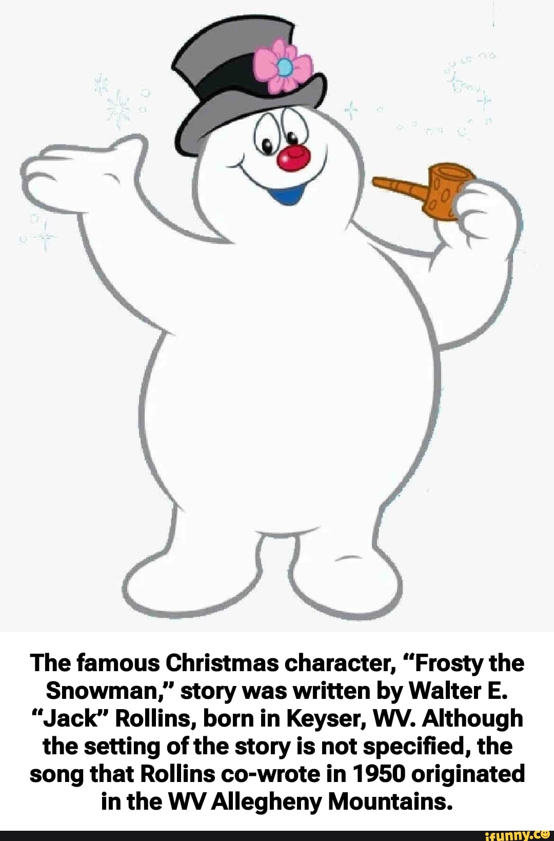 The Famous Christmas Character Frosty The Snowman Story Was Written the-famous-christmas-character-frosty-the-snowman-story-was-written