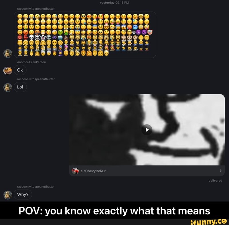 why?
vyBelAir
POV: you know exactly what that means - POV: you know exactly what that means