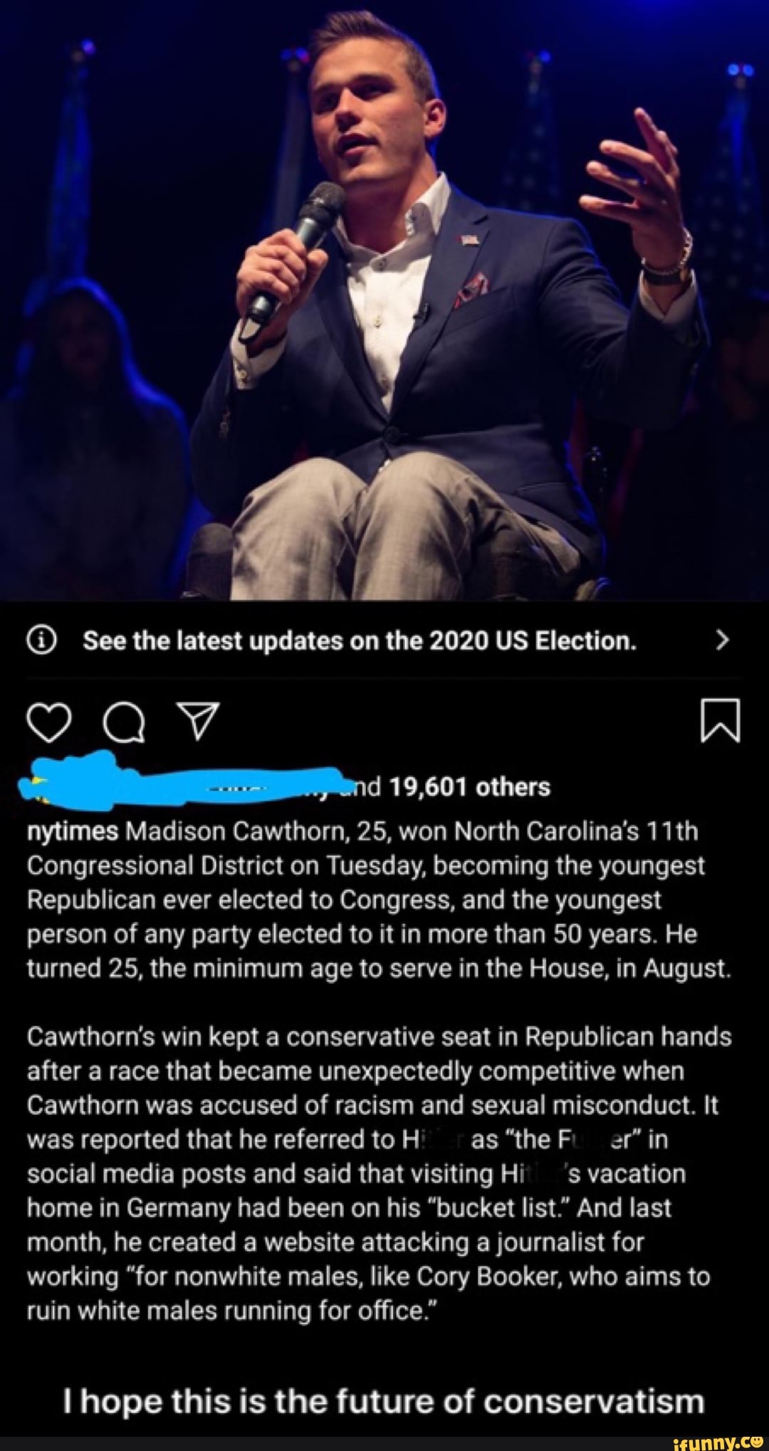 See the latest updates on the 2020 US Election. > IN 19,601 others