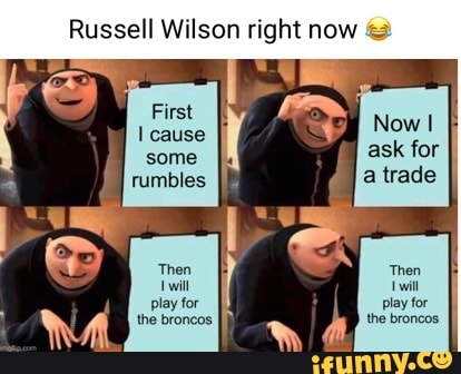 russell wilson broncos funny