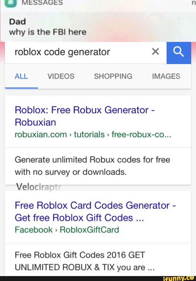Roblox Robux Code Generator