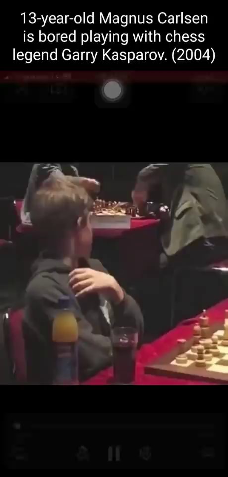 13 year old kid gets bored while playing World Number One Garry Kasparov :  r/toptalent