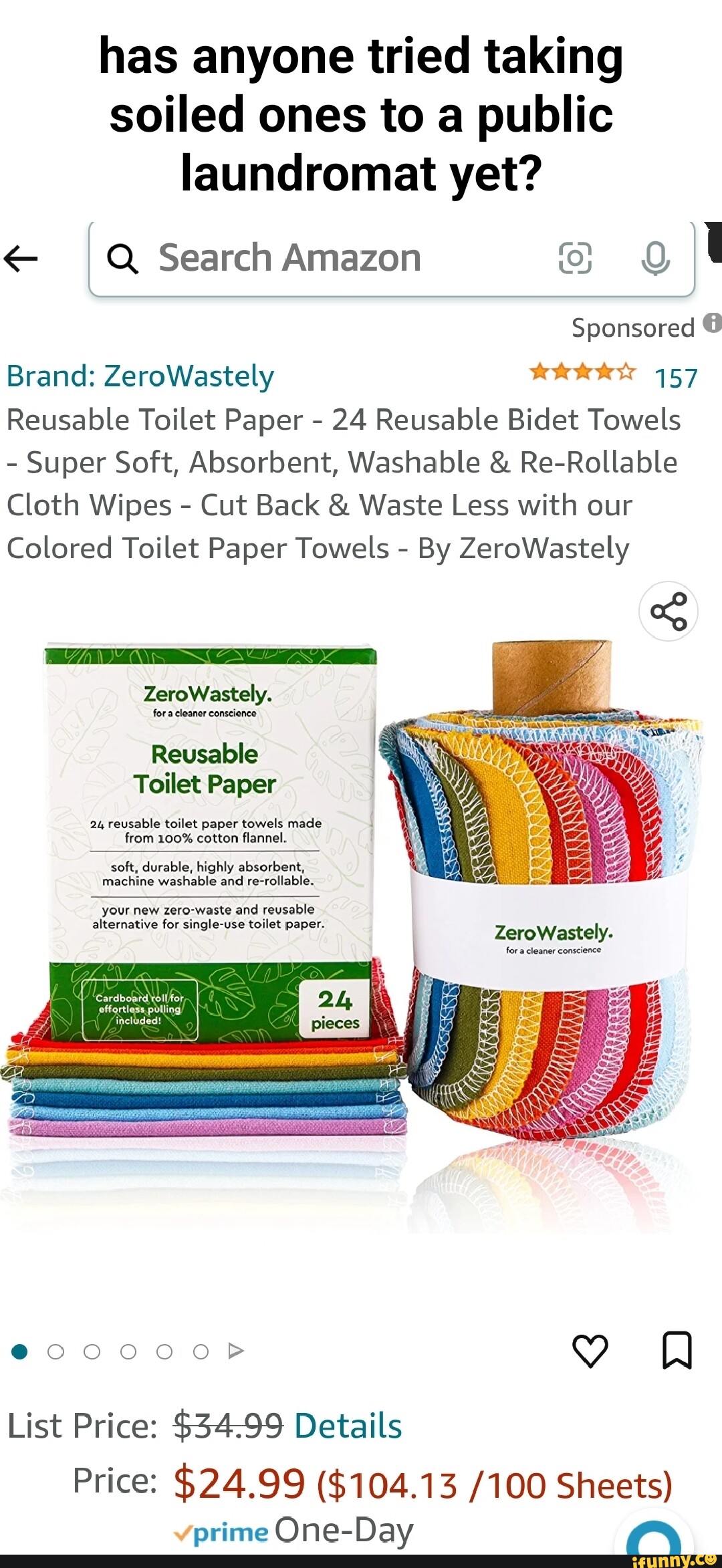 Has anyone tried taking soiled ones to a public laundromat yet? IQ