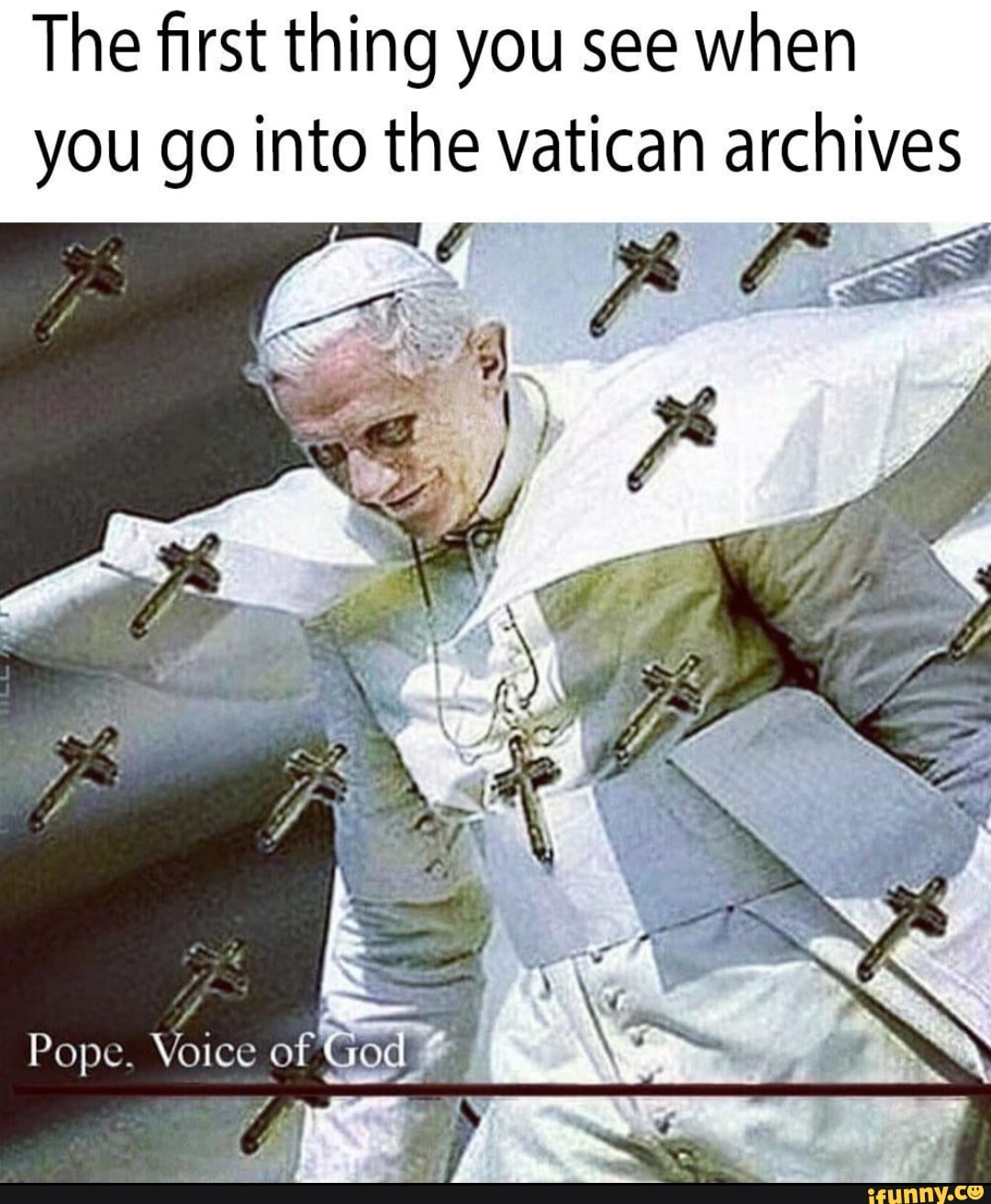 The ﬁrst thing you see when you go into the vatican archives )