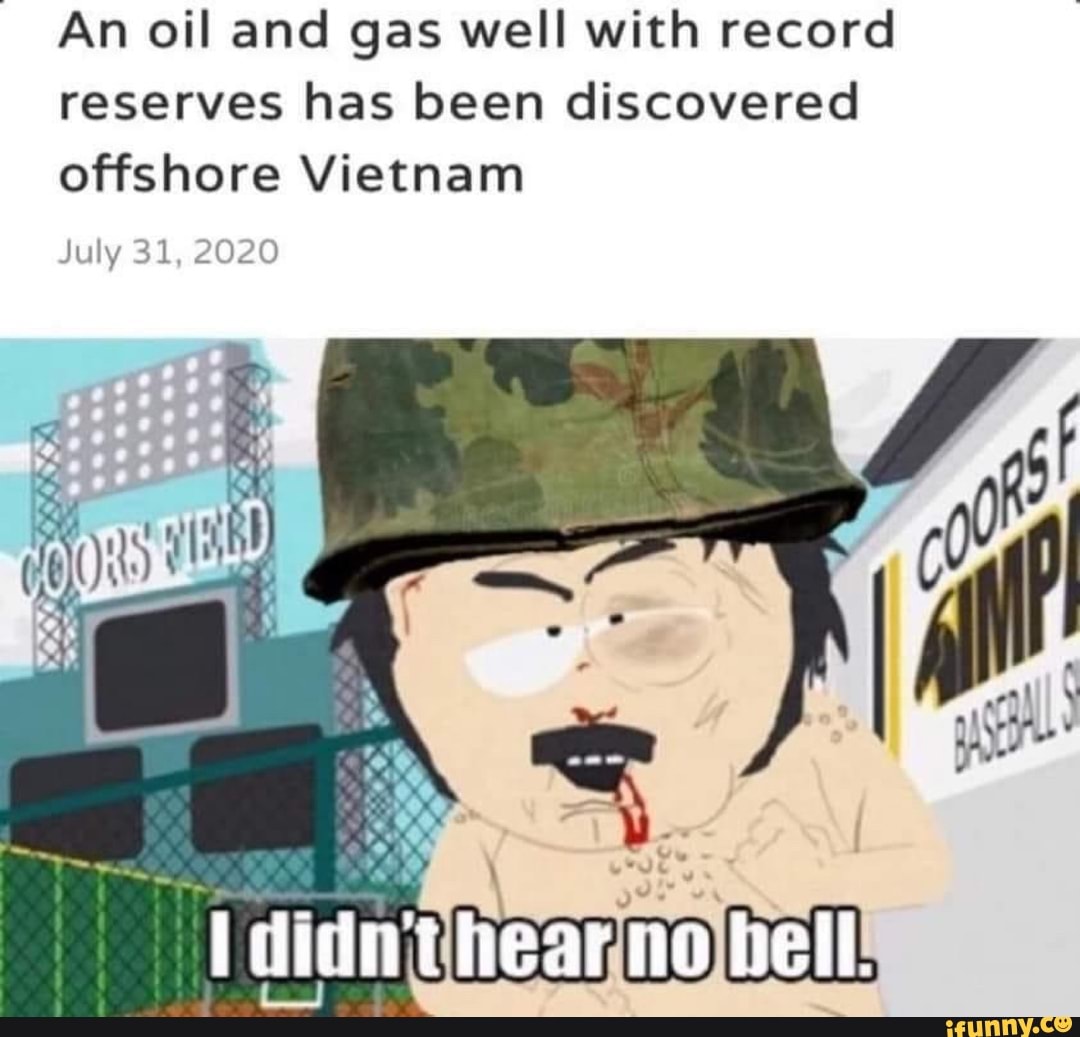 An oil and gas well with record reserves has been discovered offshore Vietnam
July 31, 2020
hell.