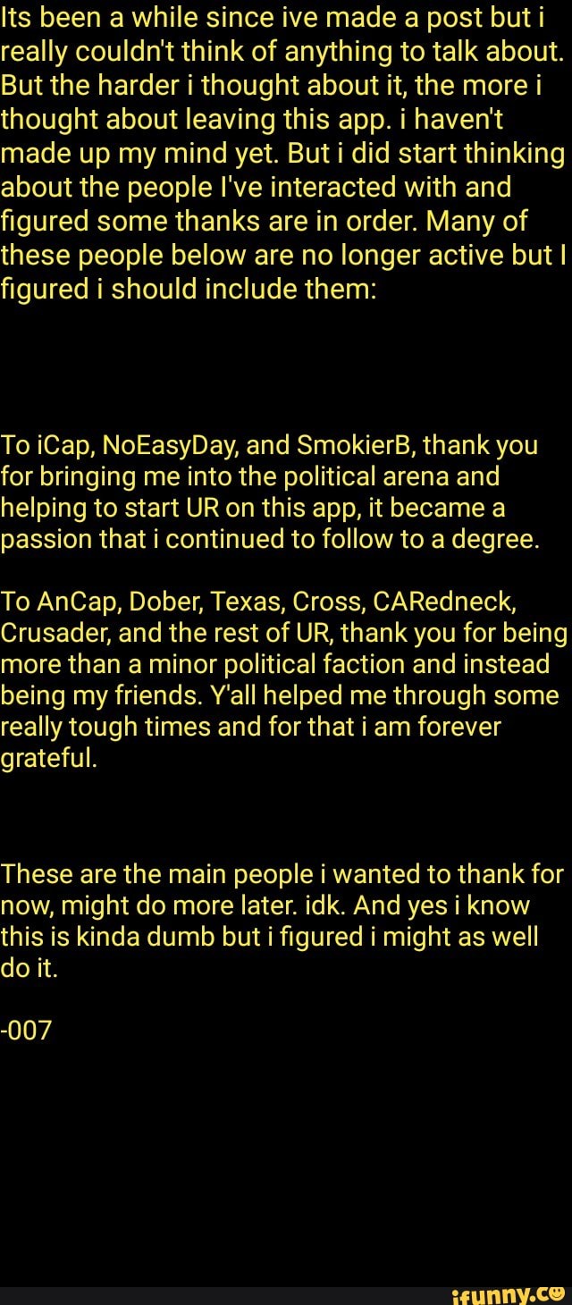 Its been a while since ive made a post but i really couldn't think of ...
