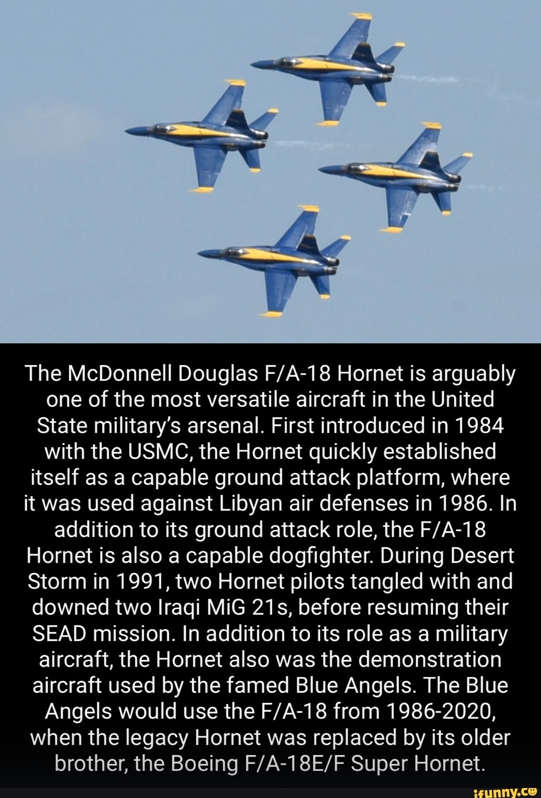 The McDonnell Douglas Hornet Is Arguably One Of The Most Versatile ...