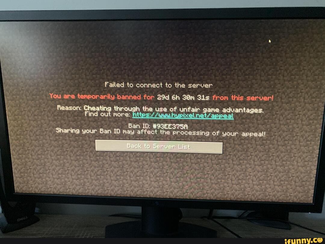 Failed to connect to server