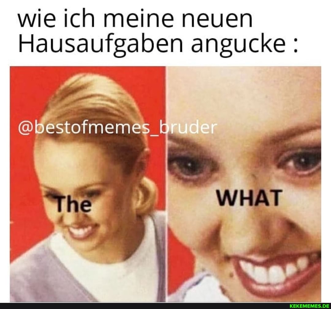 wie ich meine neuen
Hausaufgaben angucke:
em
