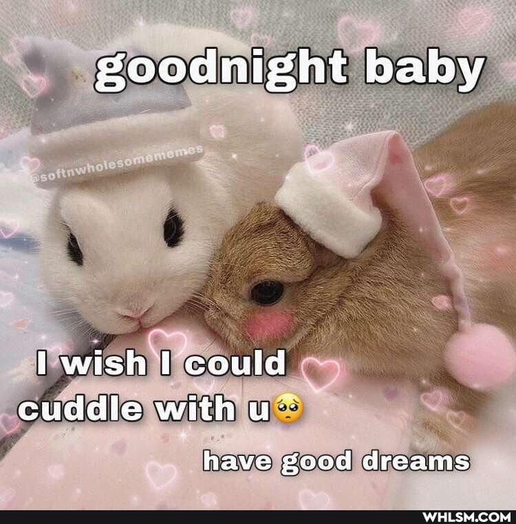 goodnight baby
wish could cuddle with u~
have good dreams