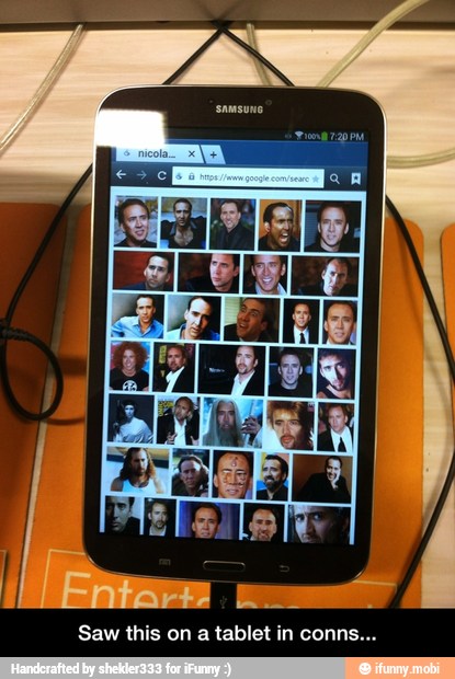 Saw this on a tablet in conns...