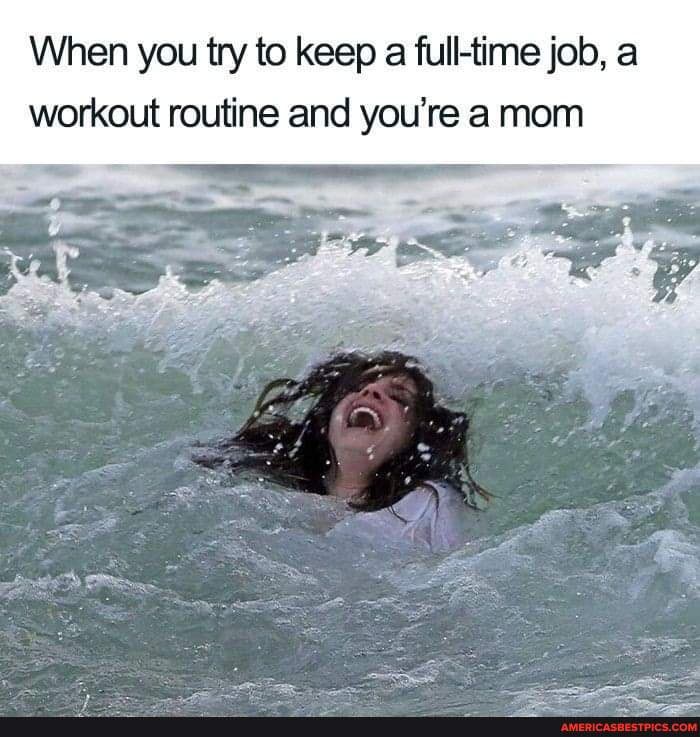 Mom tries new workout routine