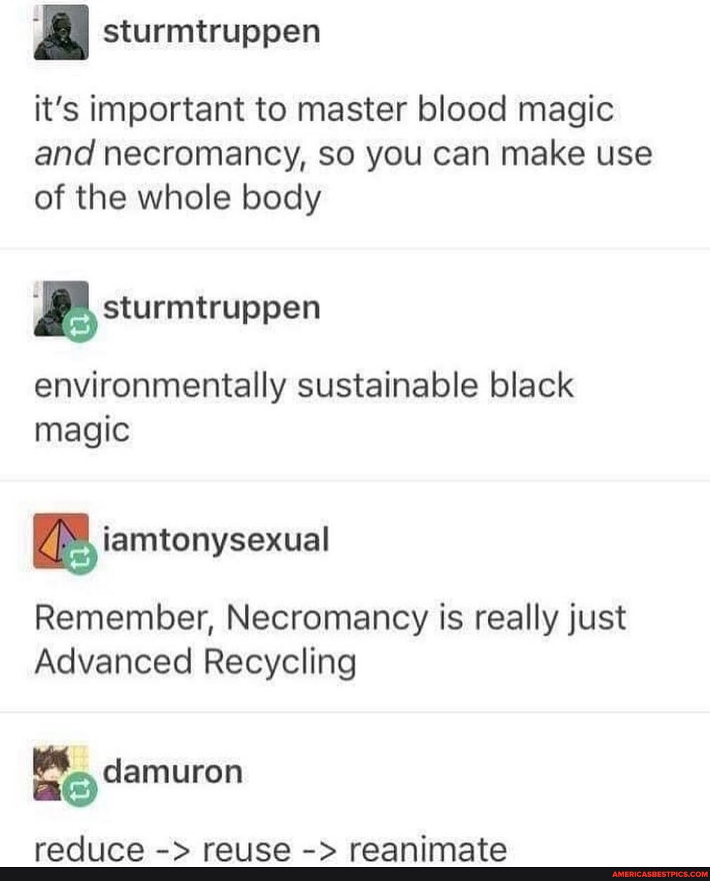 Reduce, reuse, reanimate - sturmtruppen it's important to master blood ...