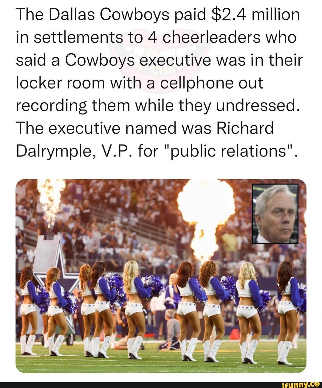 Cowboys reach $2.4M settlement with four cheerleaders over claims