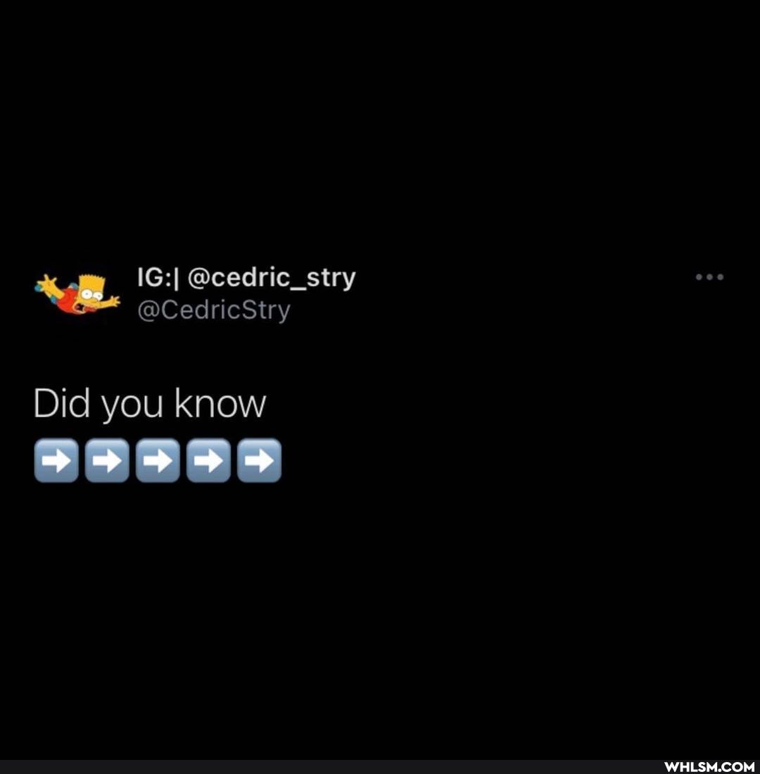 Did you know