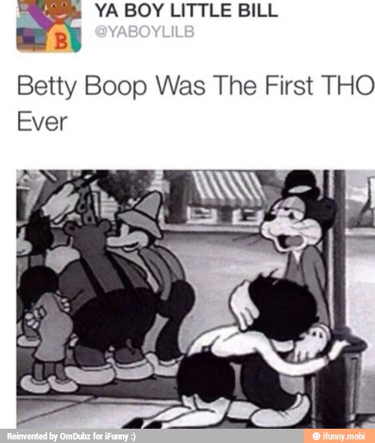 Art YA BOY LITTLE BILL B Betty Boop Was The First THO Ever - )