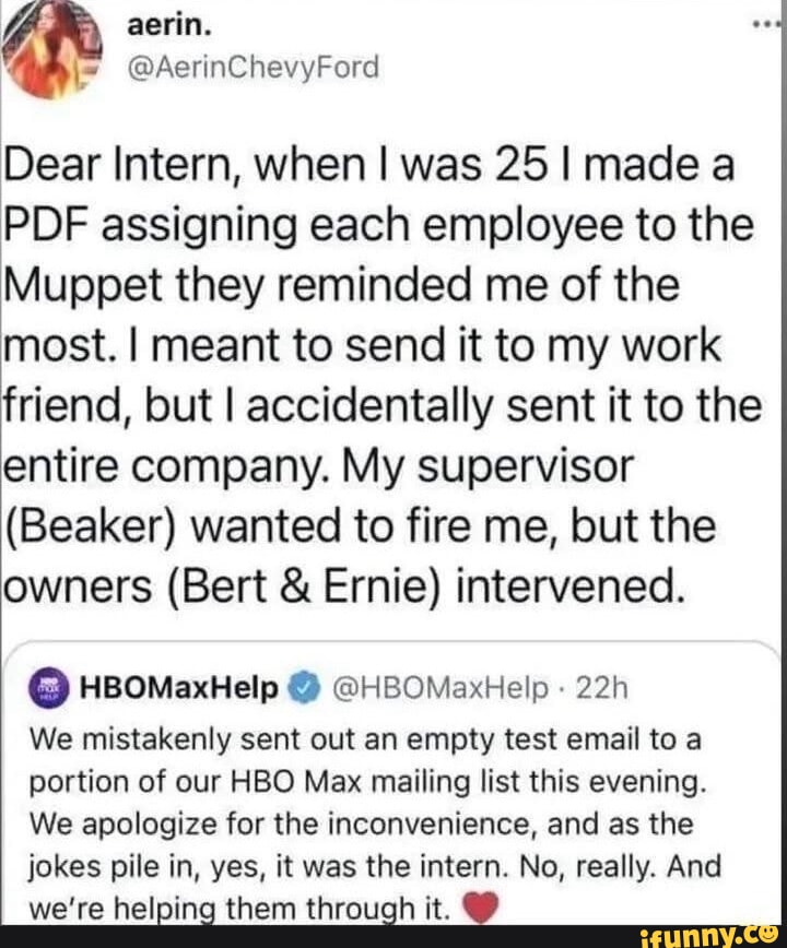 Aerin. @AerinChevyFord Dear Intern, when I was 25 I made a PDF ...