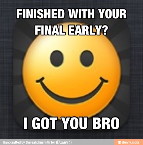 FINISHED WITH YOUR