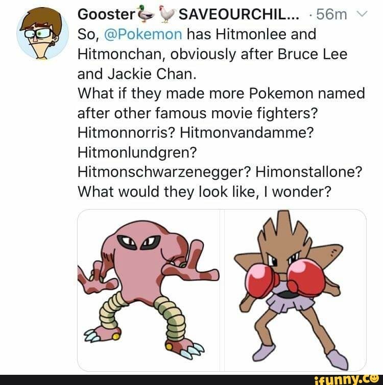 Hitmonchan & Hitmonlee  Pokemon, Pokemon movies, Pokemon facts