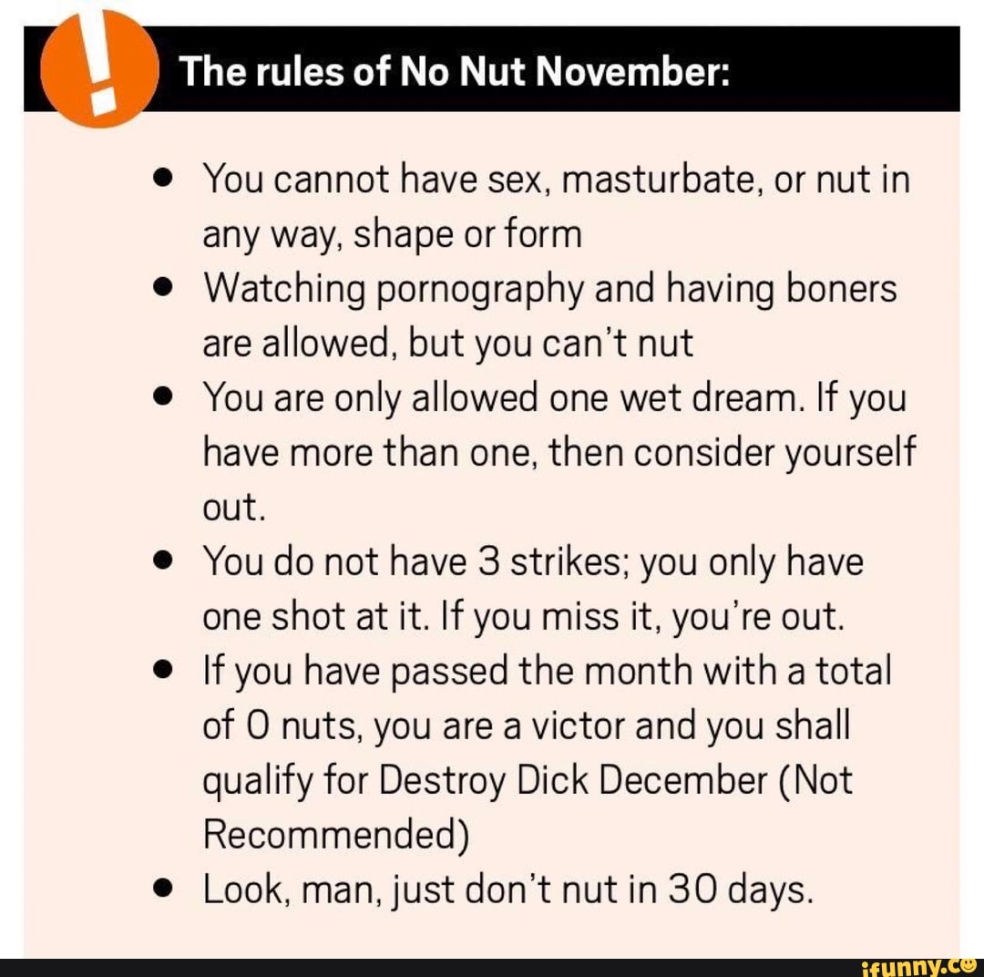 No nut nov rules