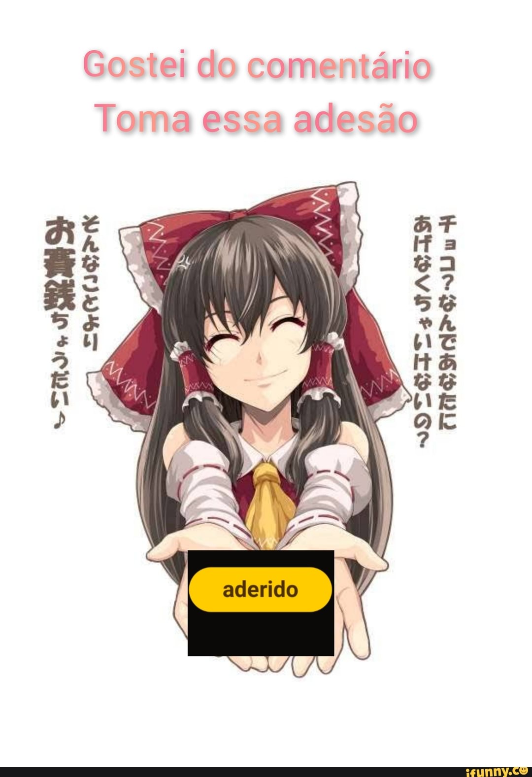 Gostei do comentário
Toma essa adesão
Hem Me PENIS
