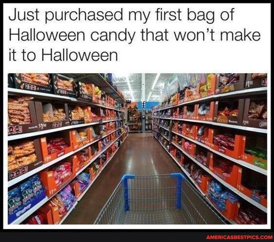 Just purchased my first bag of
Halloween candy that won't make it to Halloween