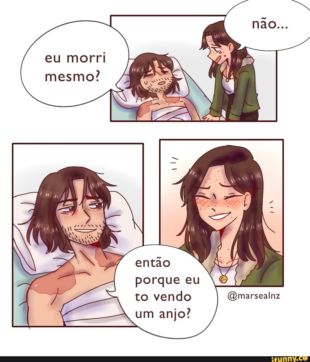 eu morri mesmo?
então
porque eu to vendo um anjo?
(Dmarsealnz