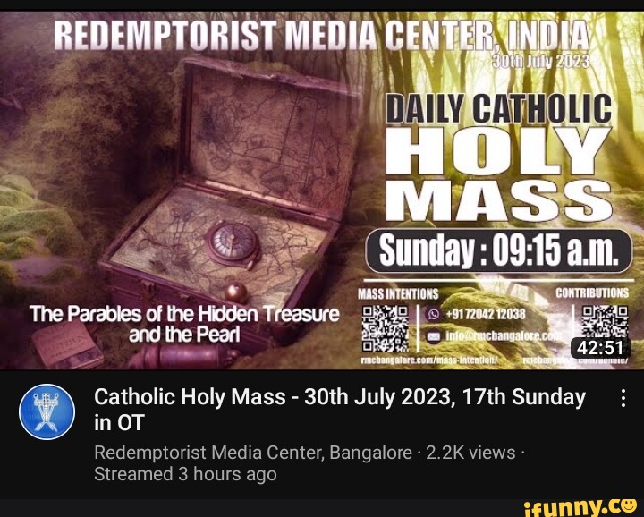 REDEMPTORIST MENIA The Parables of the Hidden Treasure 'and the Pearl