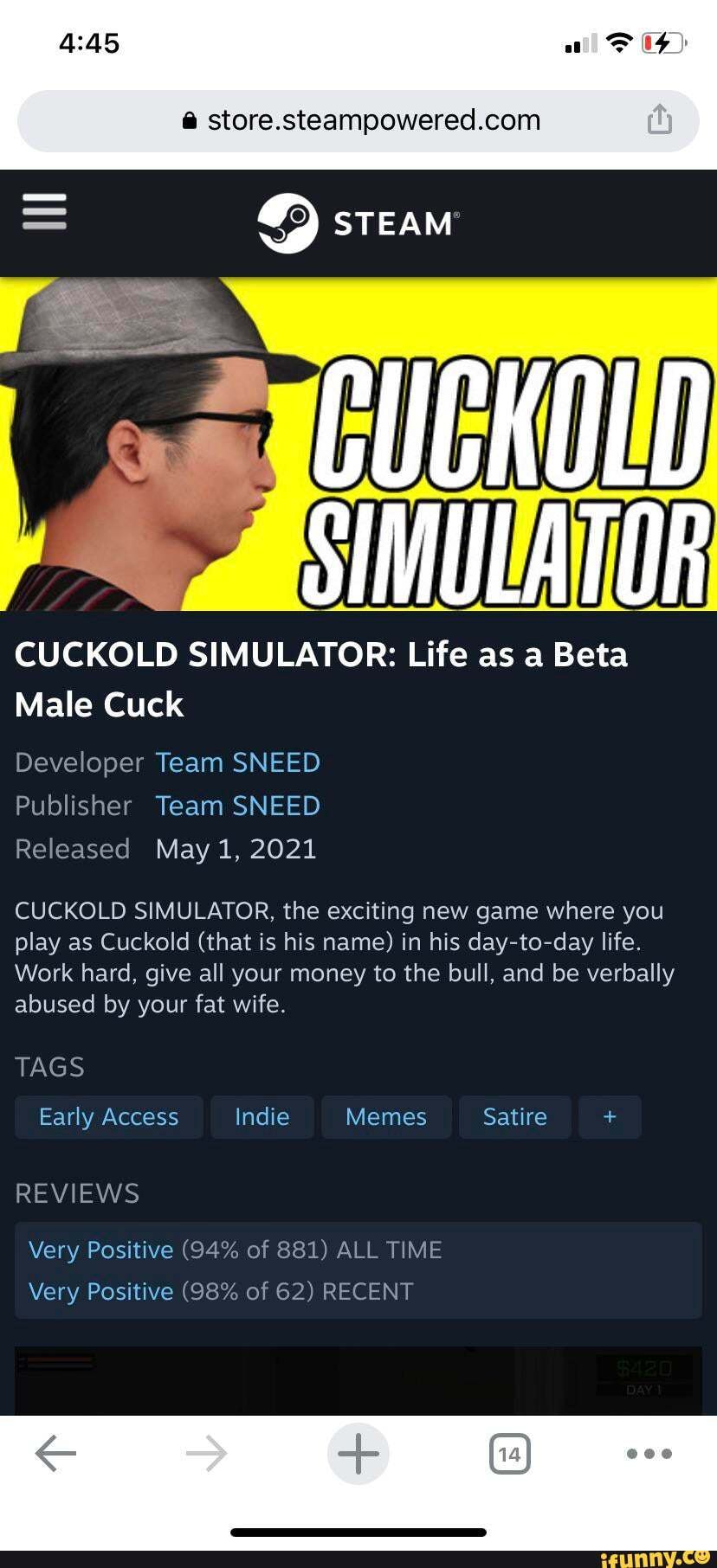 Steam Cuckold Cuckold Simulator Life As A Beta Male Cuck Developer Team Sneed Publisher Team