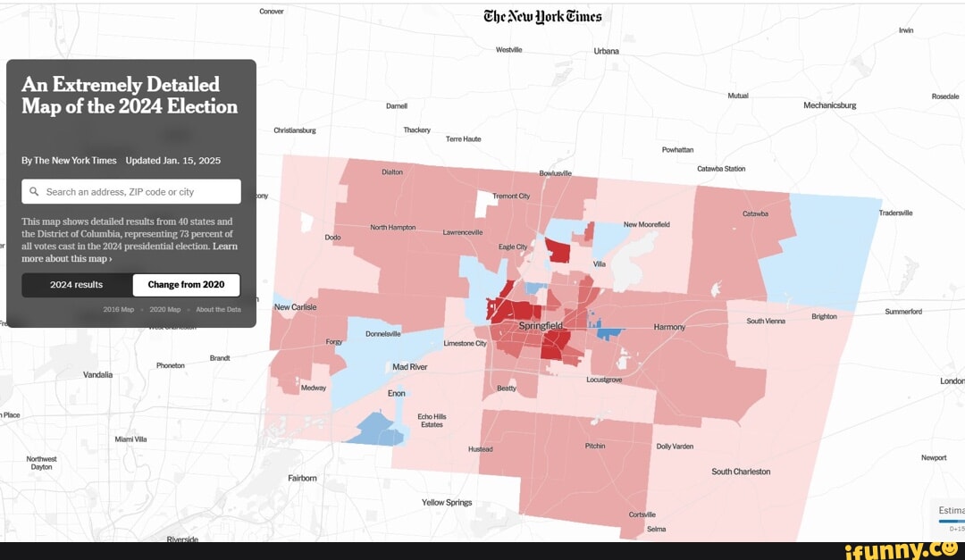 An Extremely Detailed Map of the 2024 Election By The New York Times ...