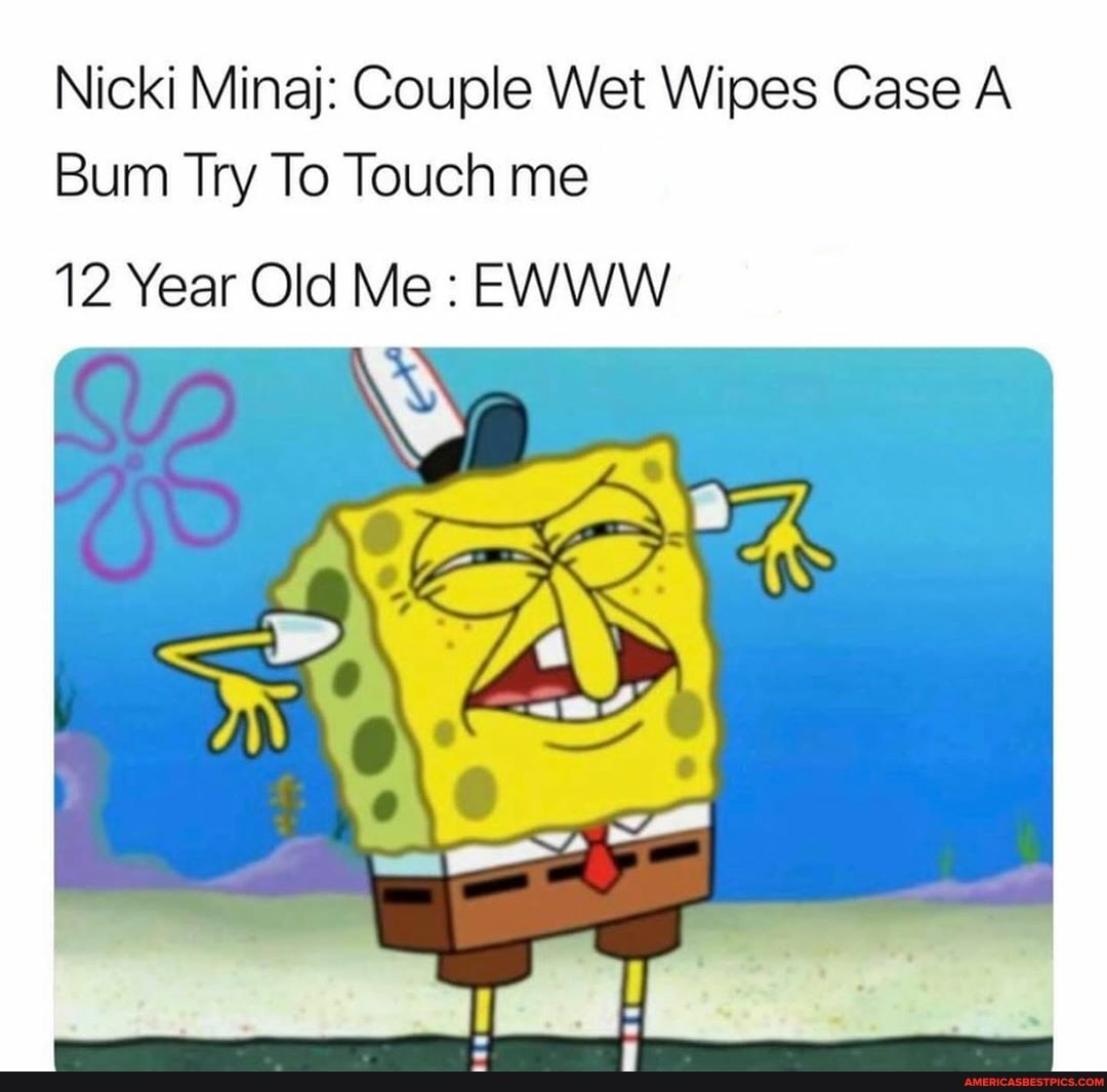 Nicki Minaj Couple Wet Wipes Case A Bum Try To Touch me 12 Year Old Me