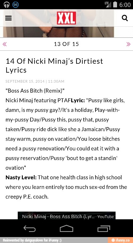 Nicki Minaj Imma Boss Ass Bitch
