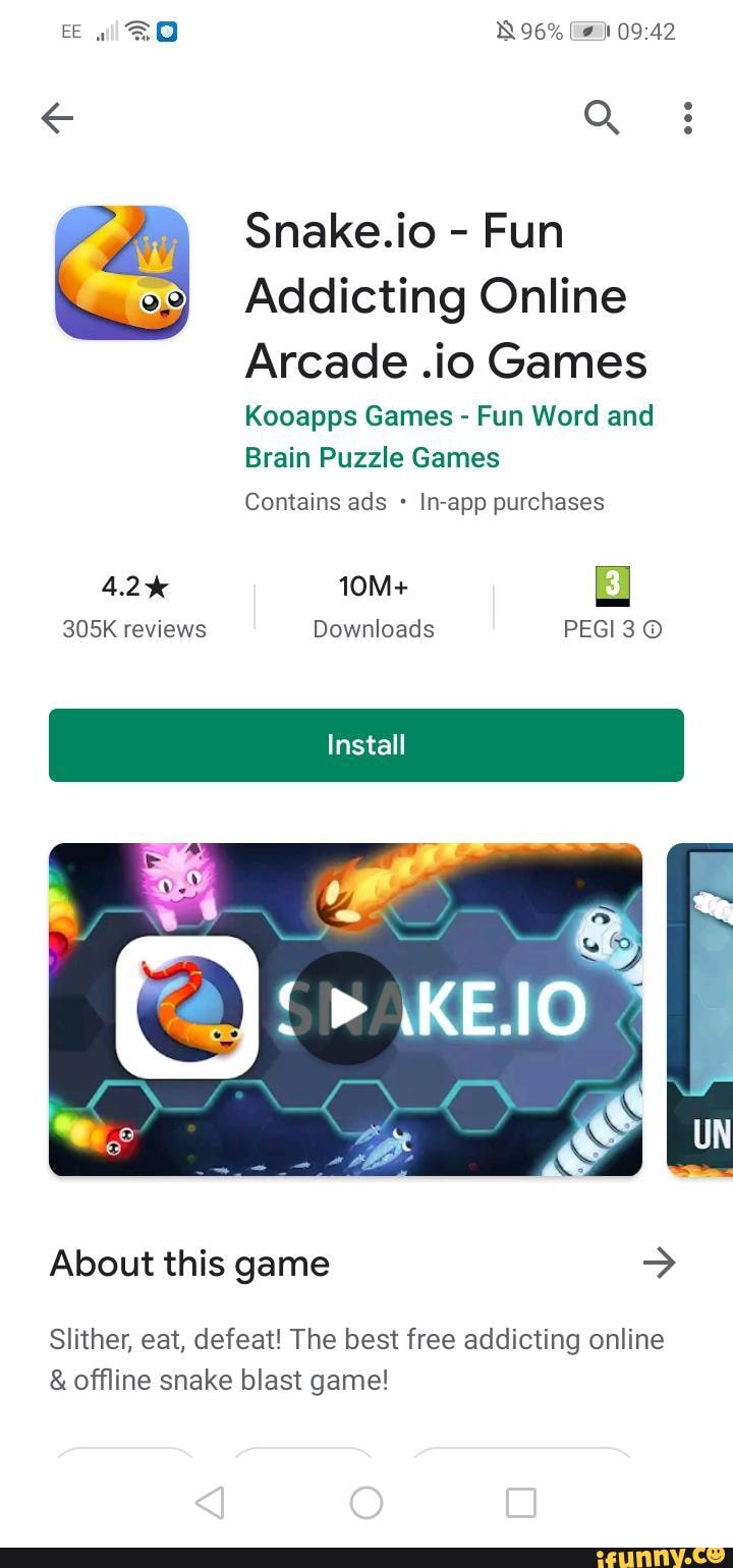 96% Snake.io - Fun Addicting Online Arcade .io Games Kooapps Games - Fun  Word and Brain