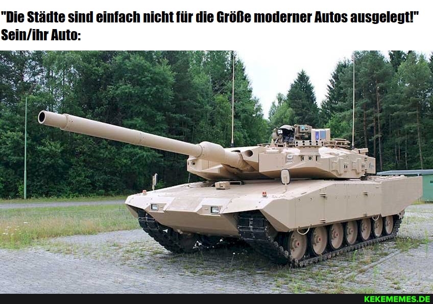 Die Städte sind einfach nicht für die Größe moderner Autos ausgelegt!"
Auto: